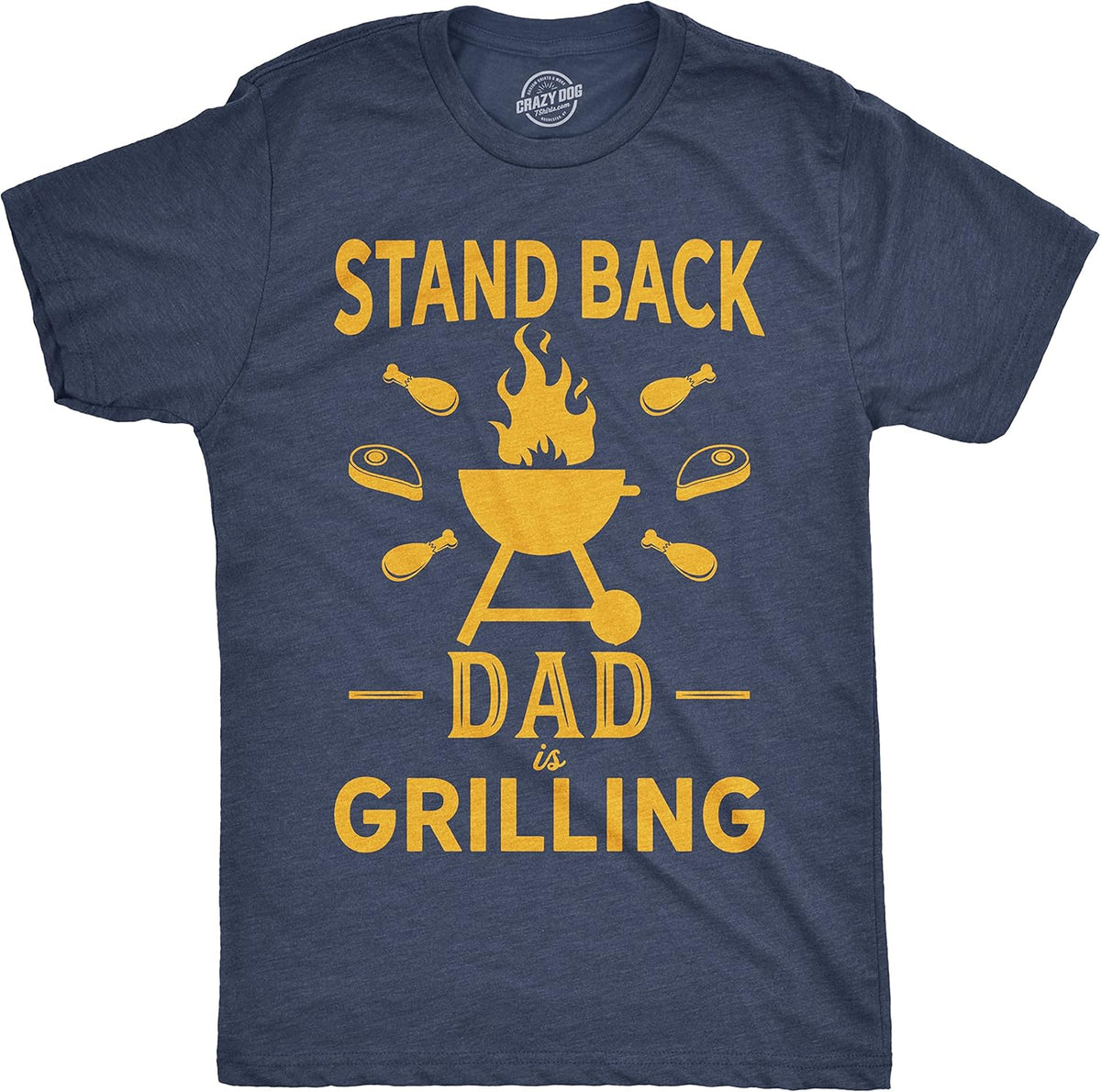 Crazy Dog Dad Fishing Shirts Funny Father's Day Reel Cool Dad Papa Grandpa Tees