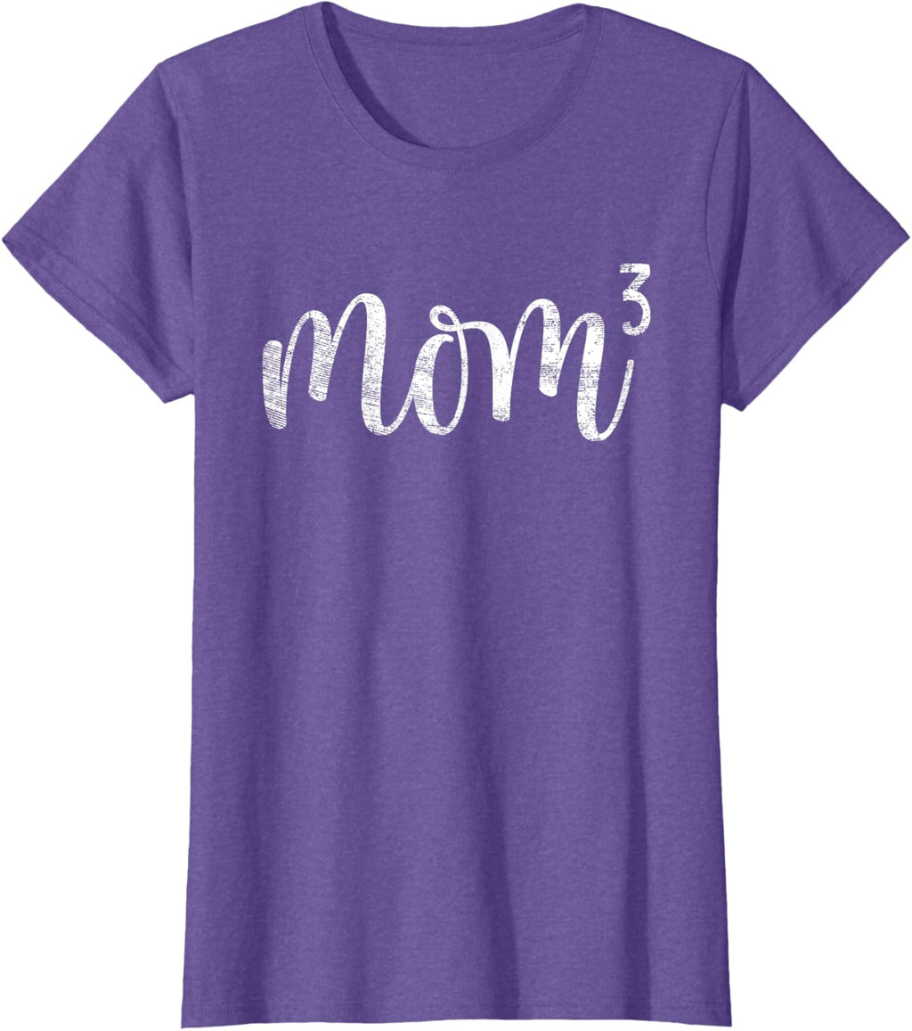 Mom3 Mom Cubed Mother of Three Mama of 3 Gifts Mothers Day