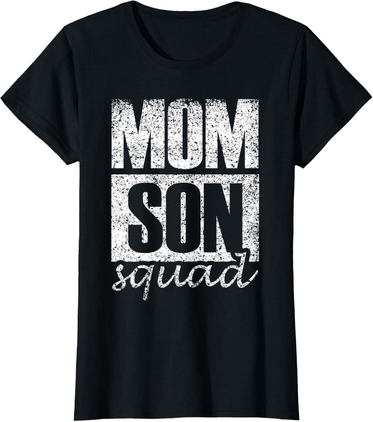Mama Mom Son Mothers Day Love Mama Mommy Son Squad Mother's Day Matching Mom Sons Mother Son T-Shirt, Small, Black