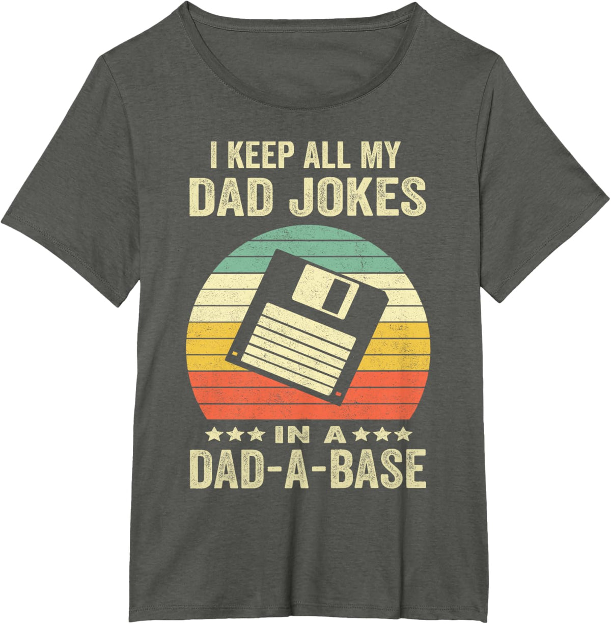 Mens Funny dad jokes in dad-a-base vintage for father's day