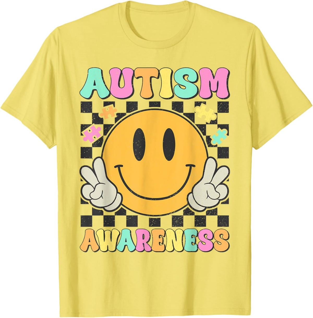 Autism Awareness Kids Men Women Smile Face Autistic Autism