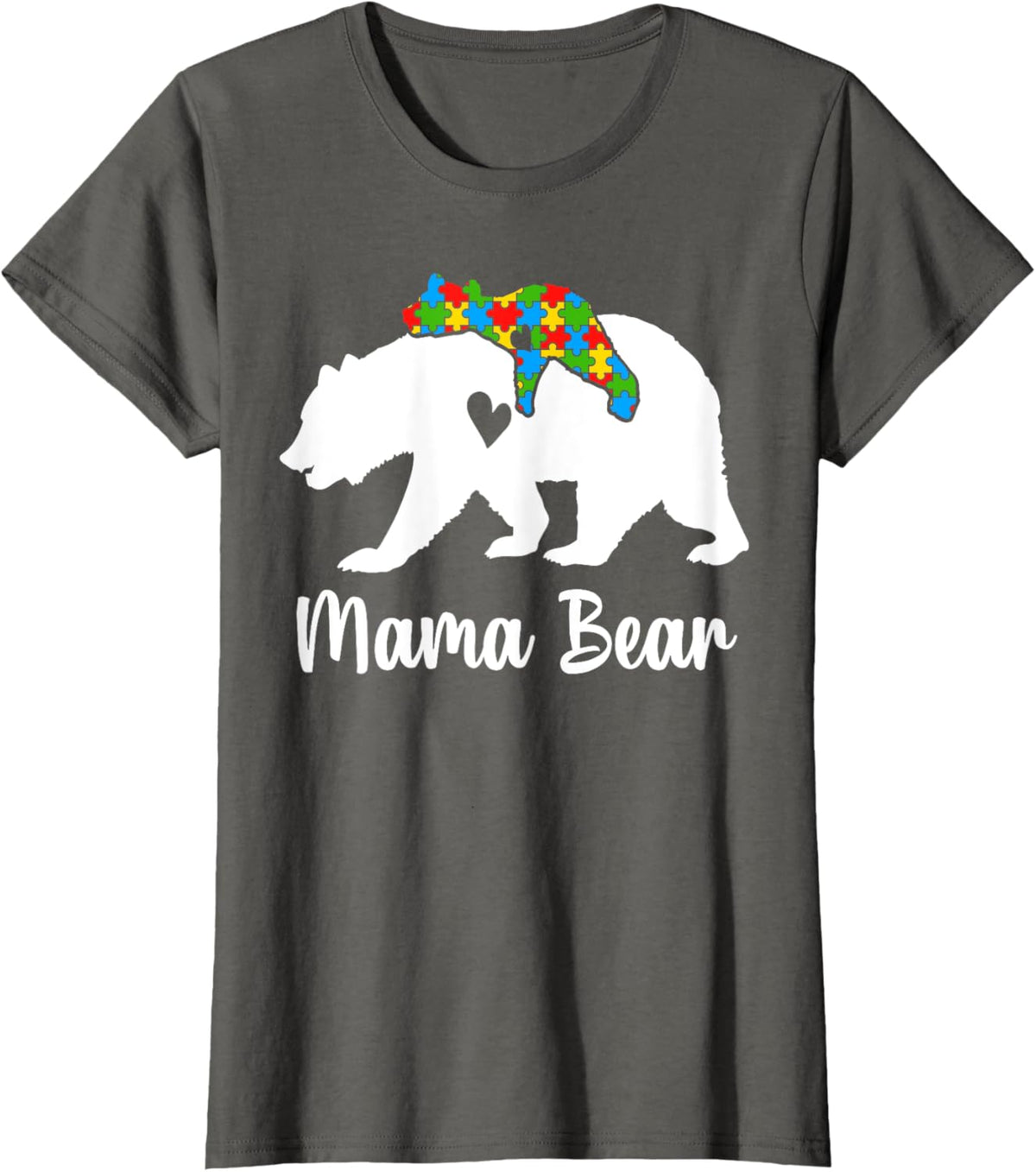 Mama Bear Love Support Autism Awareness Bear Family