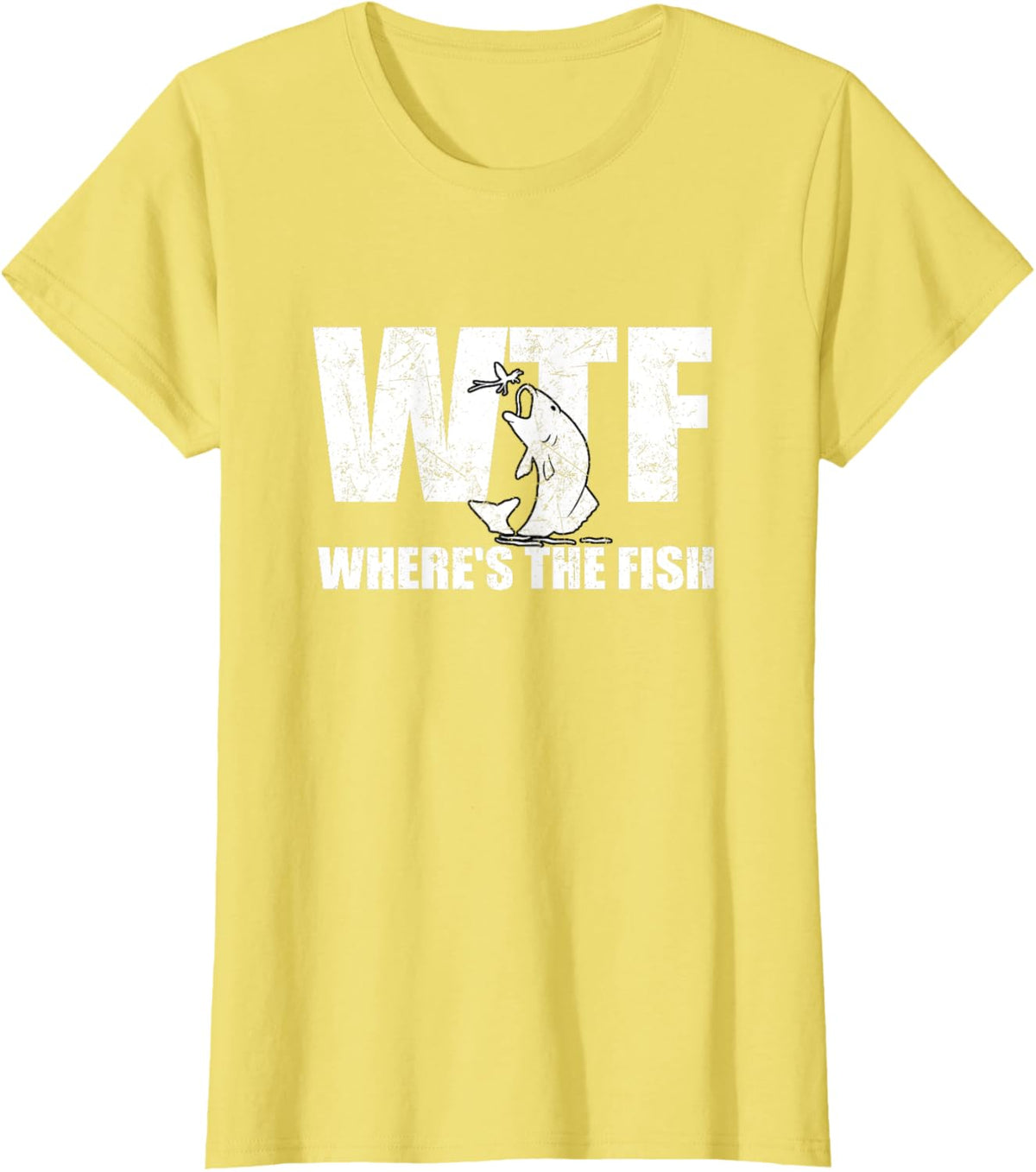 WTF Where's The Fish Men's Funny Fishing Gifts Fathers Day