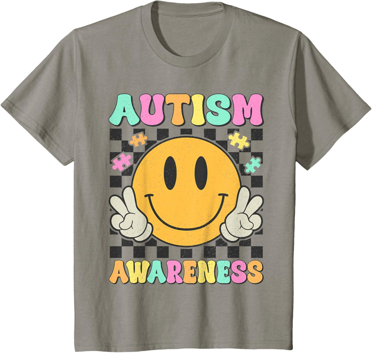 Autism Awareness Kids Men Women Smile Face Autistic Autism