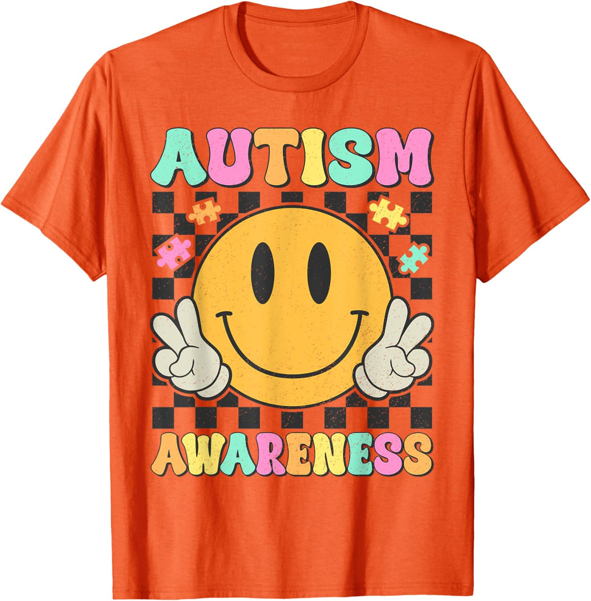 Autism Awareness Kids Men Women Smile Face Autistic Autism