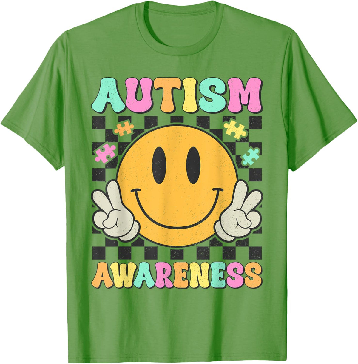 Autism Awareness Kids Men Women Smile Face Autistic Autism