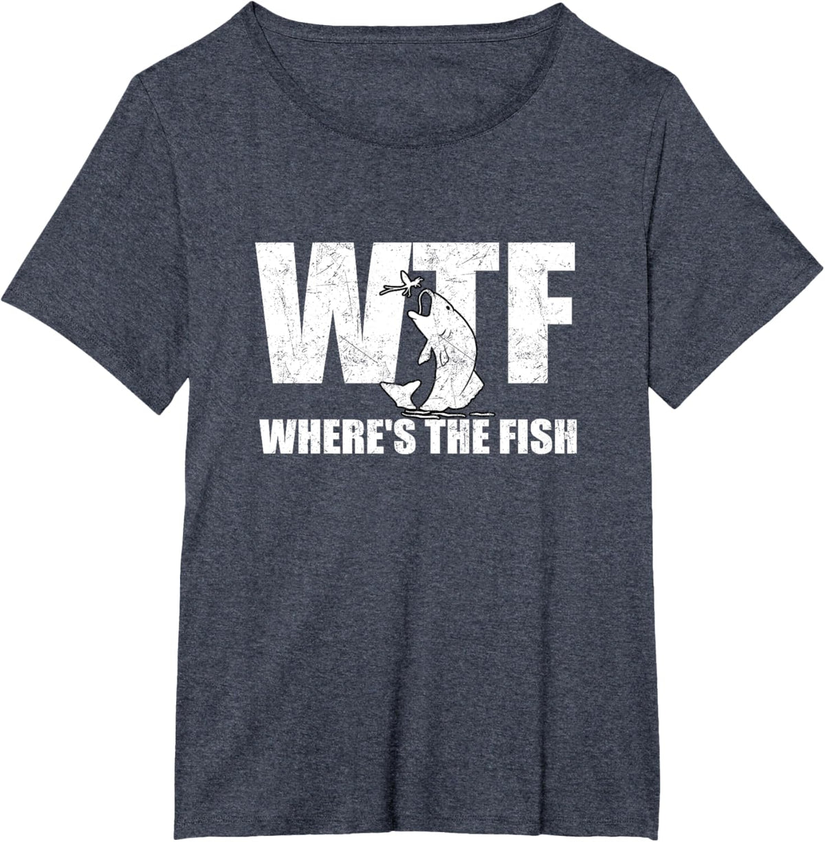 WTF Where's The Fish Men's Funny Fishing Gifts Fathers Day