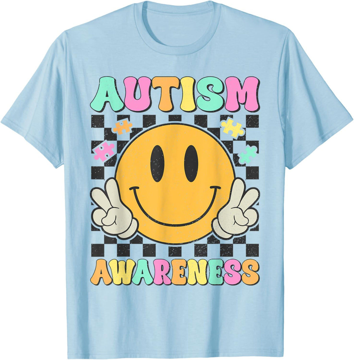 Autism Awareness Kids Men Women Smile Face Autistic Autism