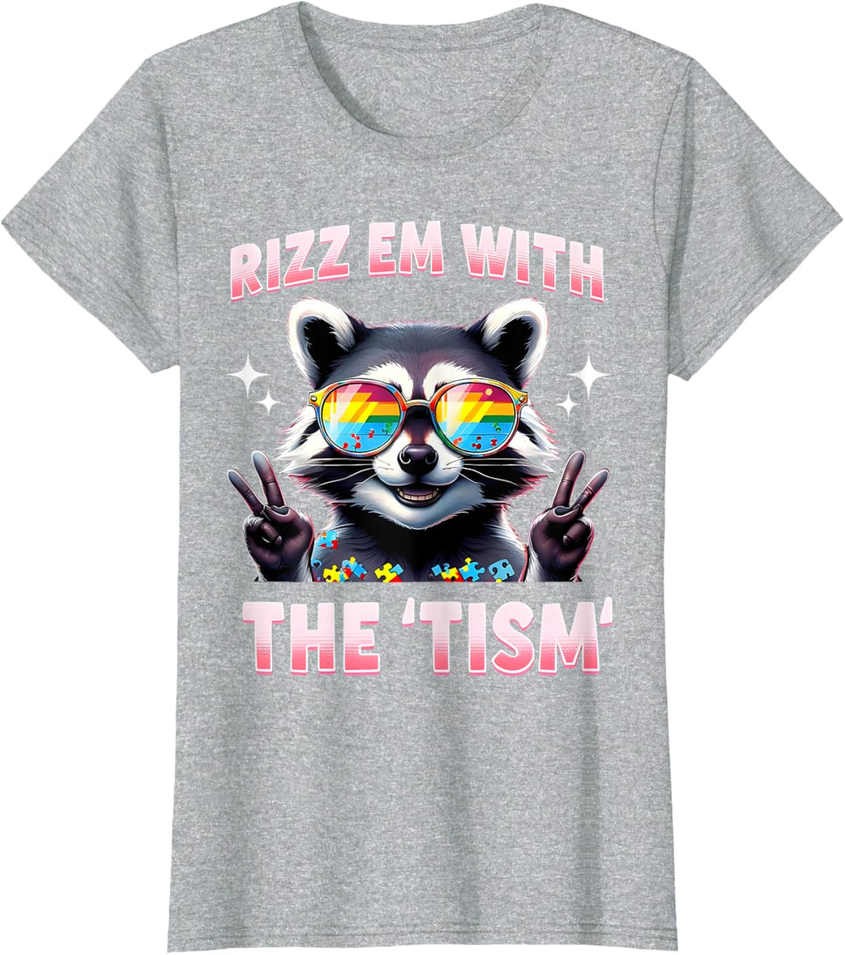Autism Funny Rizz Em With The Tism Meme Autistic Racoon