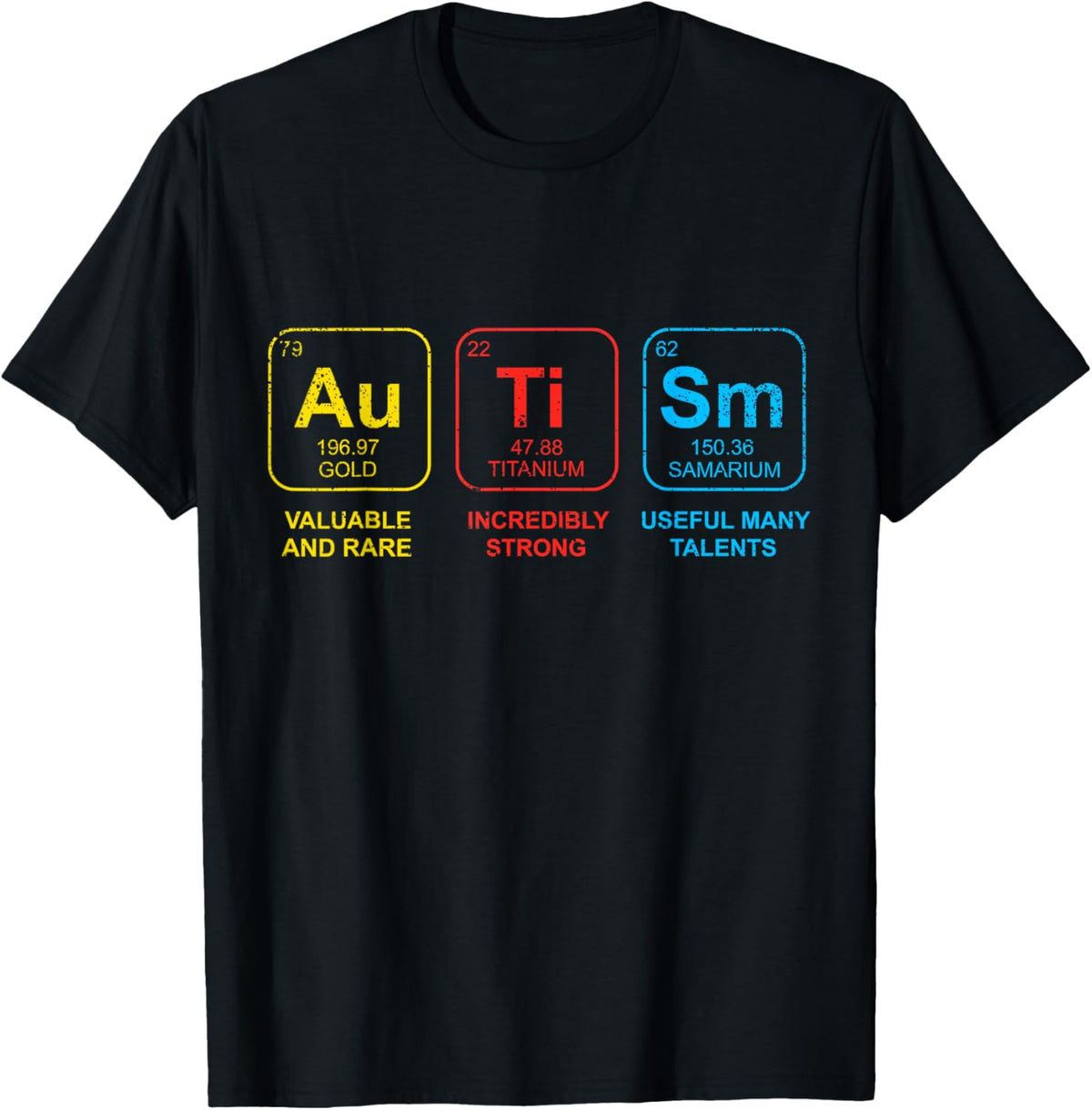 Autism Awareness Women Men Kids Elements Periodic Table ASD
