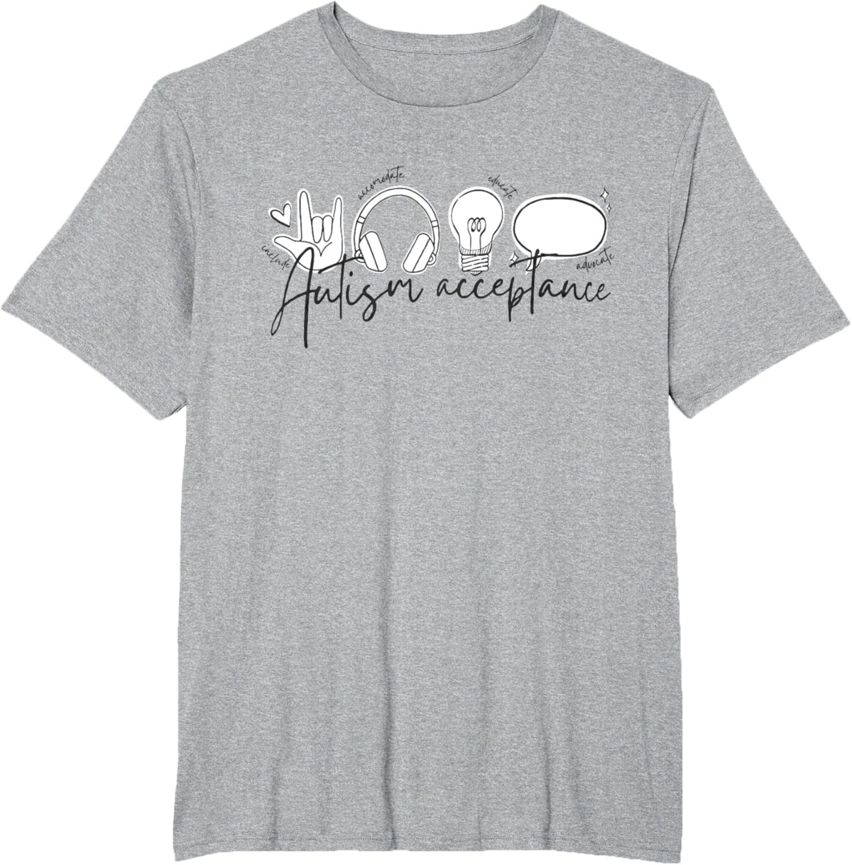 Autism Awareness Acceptance Shirt Support Mom Women Kid